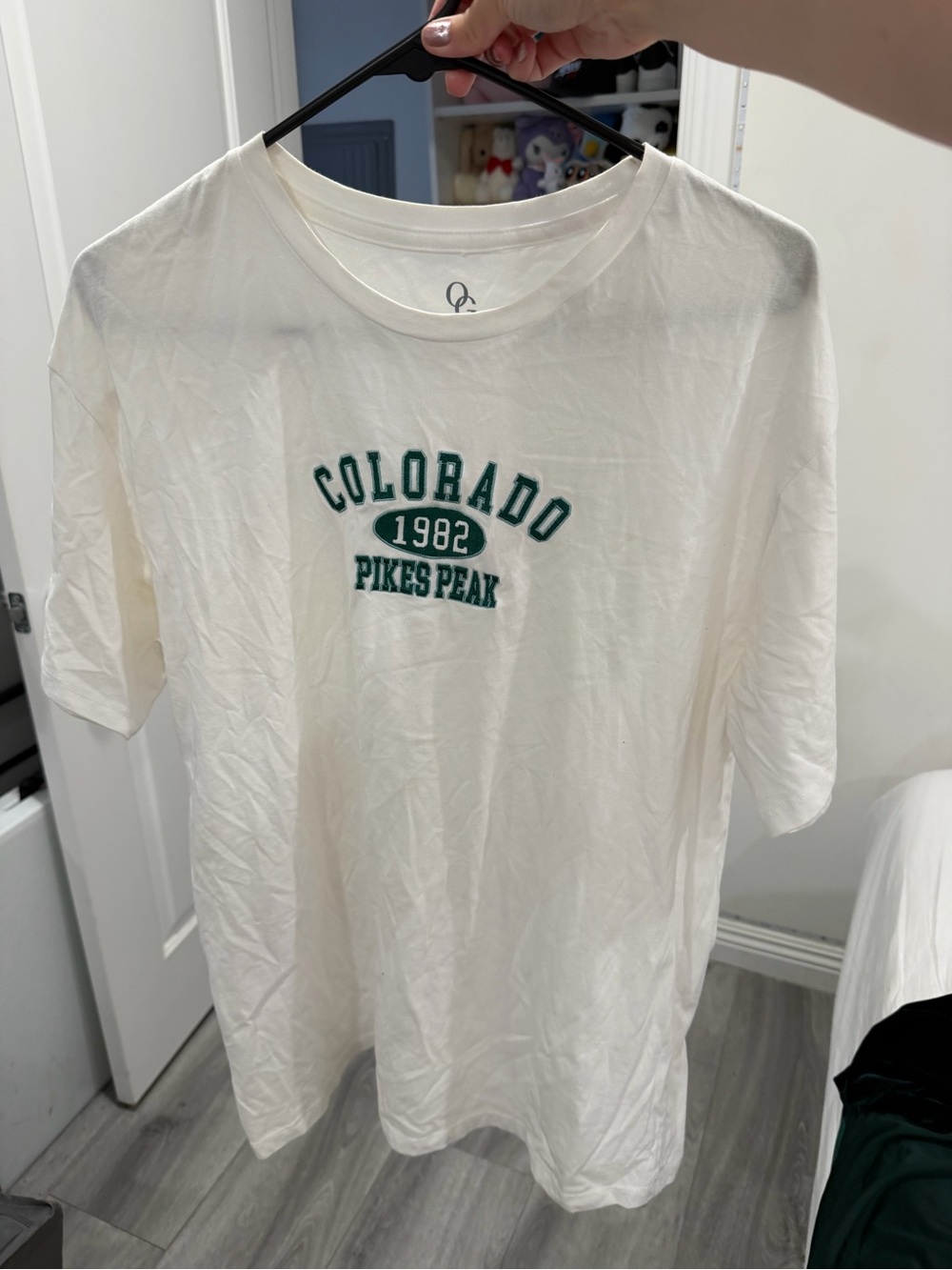 ASOS White T-Shirt with Green Colorado Pikes Peak Graphic